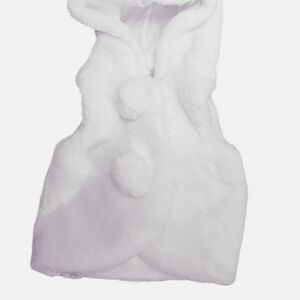 Isaac Mizrahi New York | Toddler Girls Faux Fur Hooded Vest Pom Pom White 24M